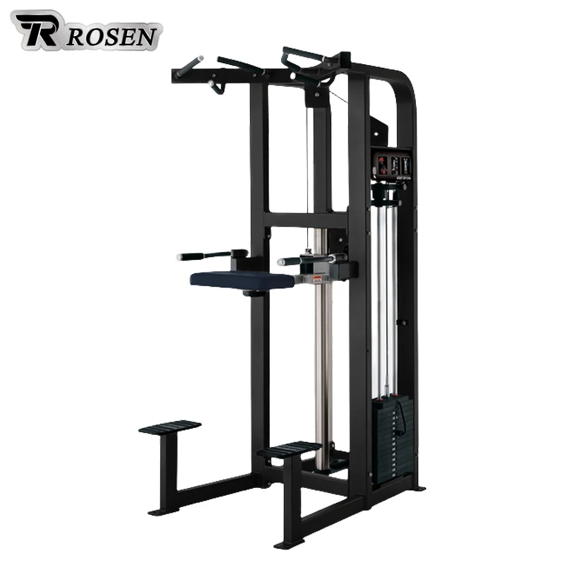 Matrix Exercise Equipment Rosen Fitness Pin Load Selection Machines Assist Dip/Chin for Bodybuilding