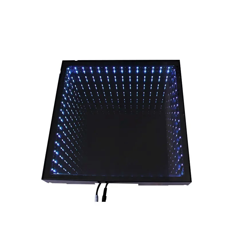 SP 50*50cm Dance Light Floor 3D Infinity Mirror Dance Floor night club rgb light up led dance floor