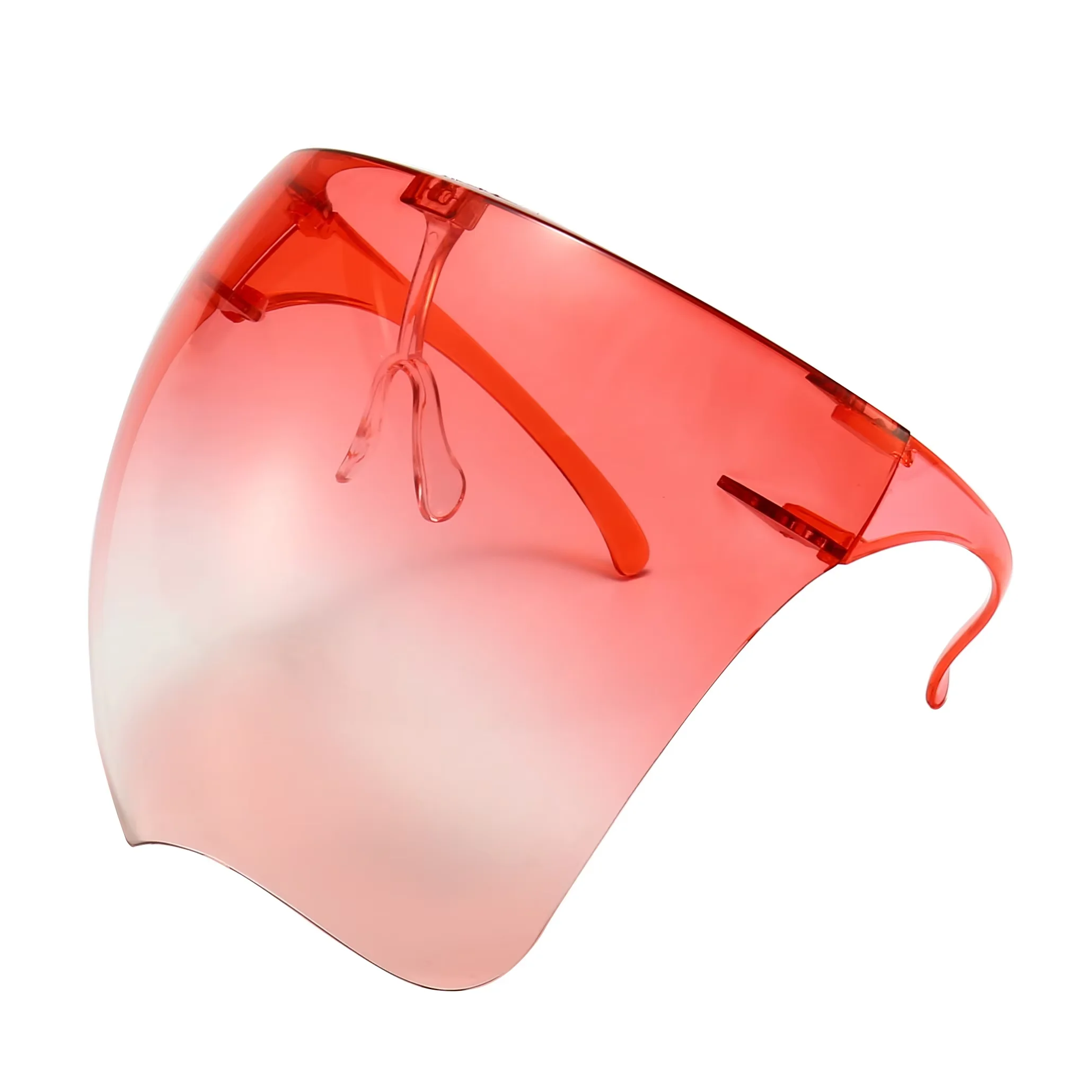 Detachable full Anti Fog plastic transparent clear protective tinted color face shields face screen shields glasses