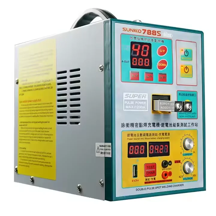 SUNKKO 3.2KW 788S-PRO Battery Spot Welder 0.05-0.35mm with 36V2A Charging and Test 70BN Pen Battery Pack Welding Machine