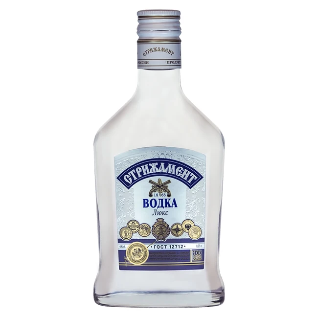 Водка «Strizhament» Lux, 0,25 Л. Колба, сила 40% об.