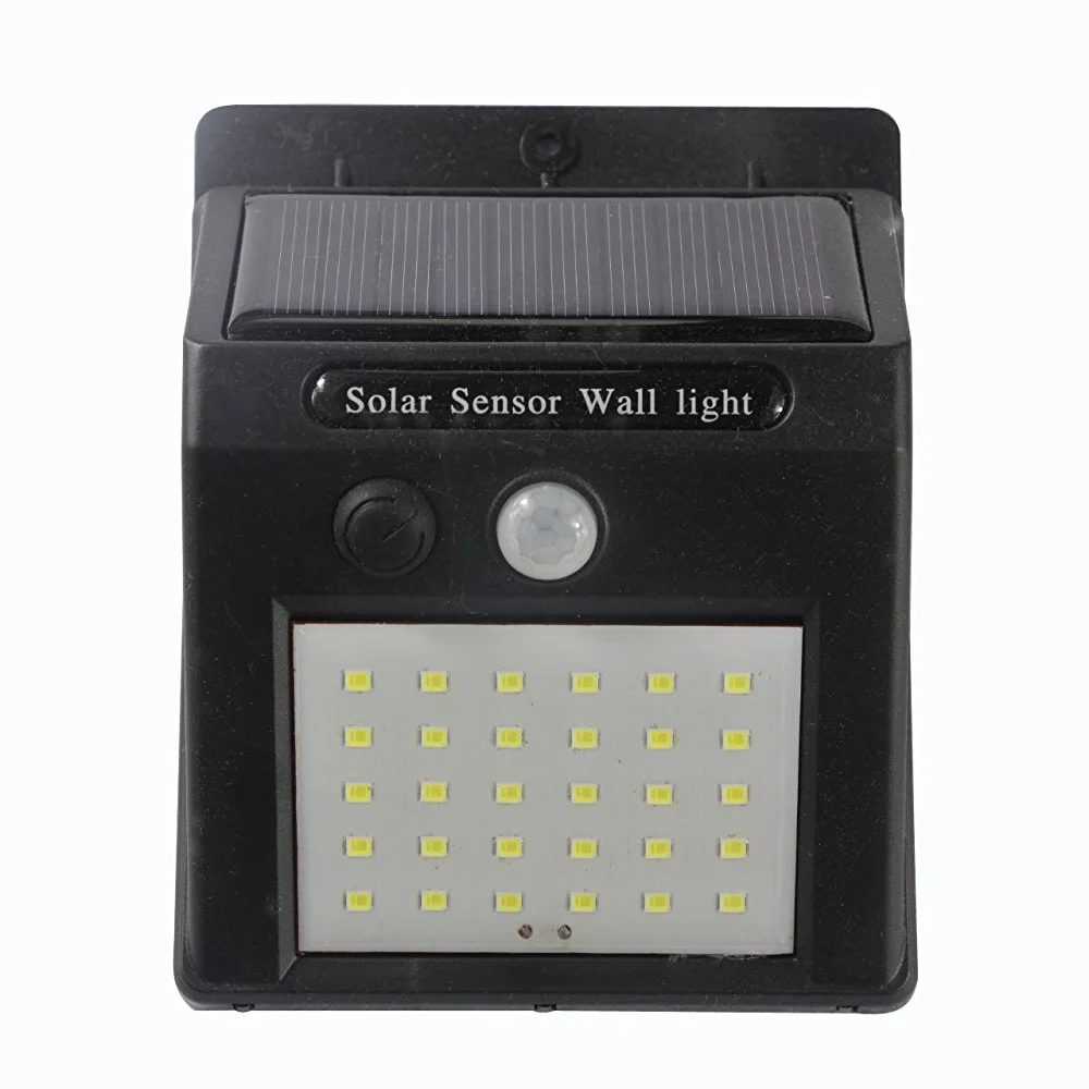Outdoor 3 Lighting Modes 30LED Wall LED Sensor Solar Light With Ip65 Waterproof