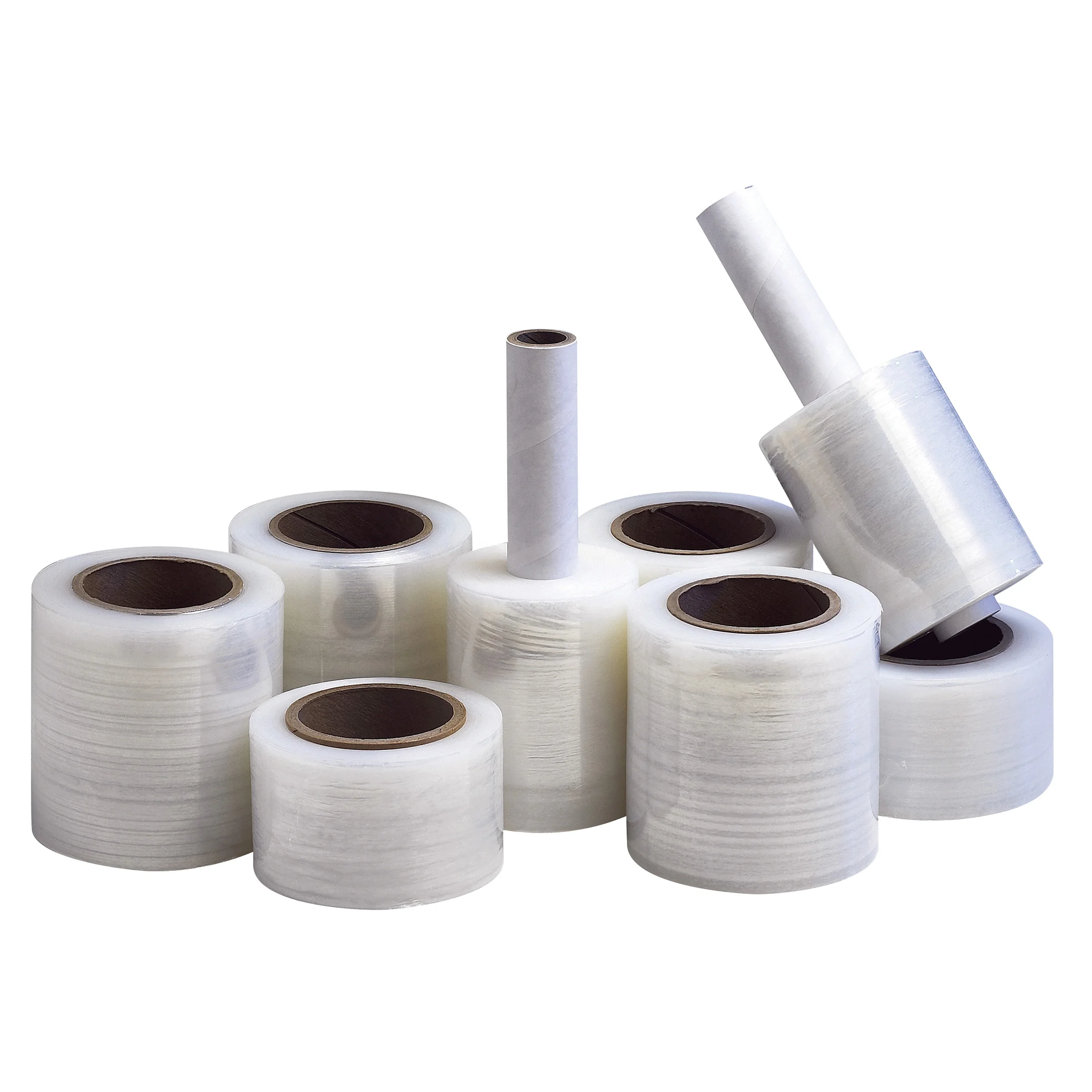 Moving supplies packaging hand mini rolls stretch film Japan mini stretch film with handle