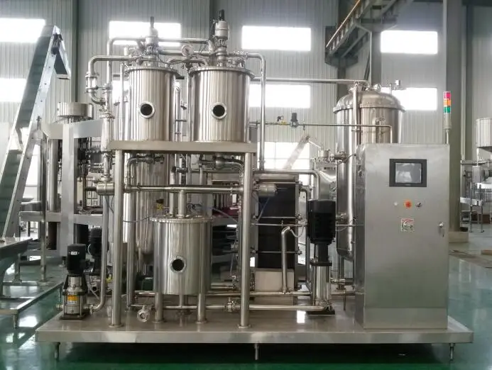 Flash pasteurizing machine for beer juice