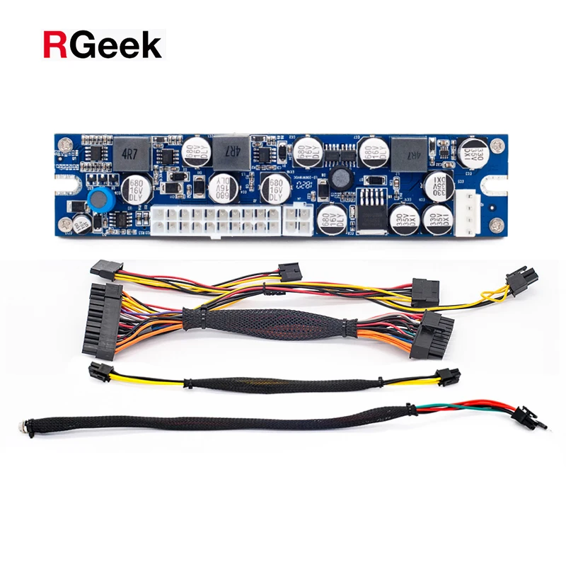  RGeek DC 19V 200W 24Pin ATX Peak Pico PSU блок питания для