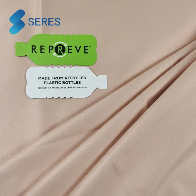 Sustainable REPREVE 100% Recycled polyester fabric RPET Knitting fabric waterproof