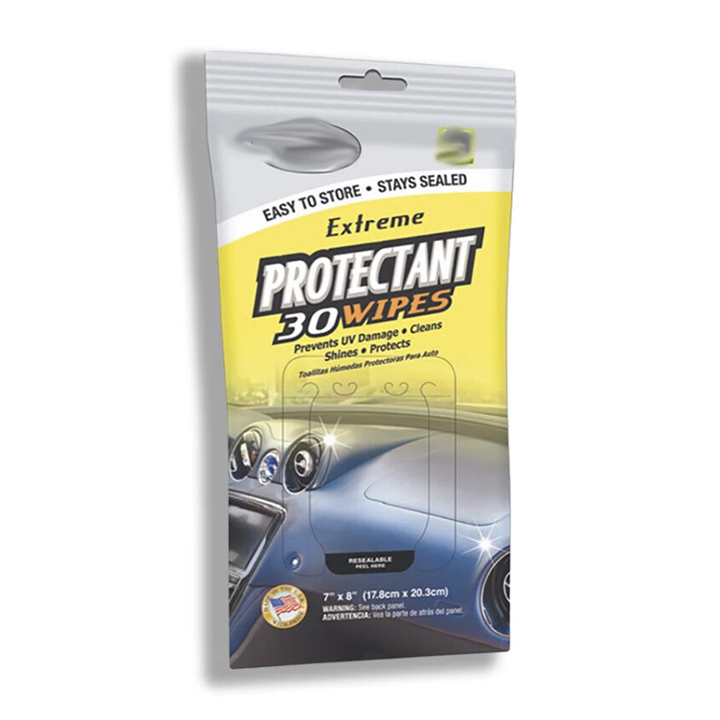 China Factory Custom Logo Interior Car Cleaning Supplies Car Protectant Wipes