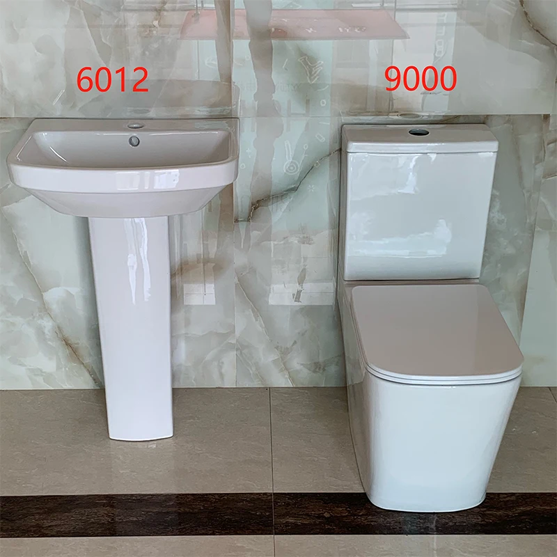 High grade white ceramic two piece modern style toilet for low price