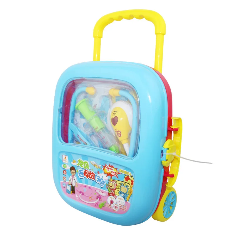 Kids toys educational Early childhood cognitive doctor toys treatment kit plastic Simulation Medicine Box pretend play toys