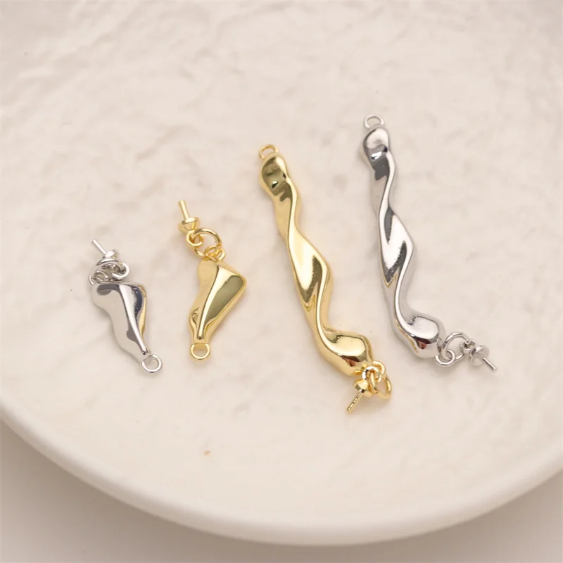 New Design Wholesale 18k Gold Plated Pearl Connector for Necklace Making