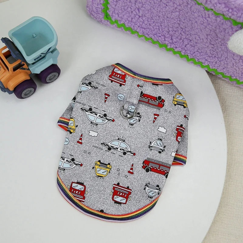 Custom cute pattern cotton dog  hoodie dog clothes for small medium sized dog