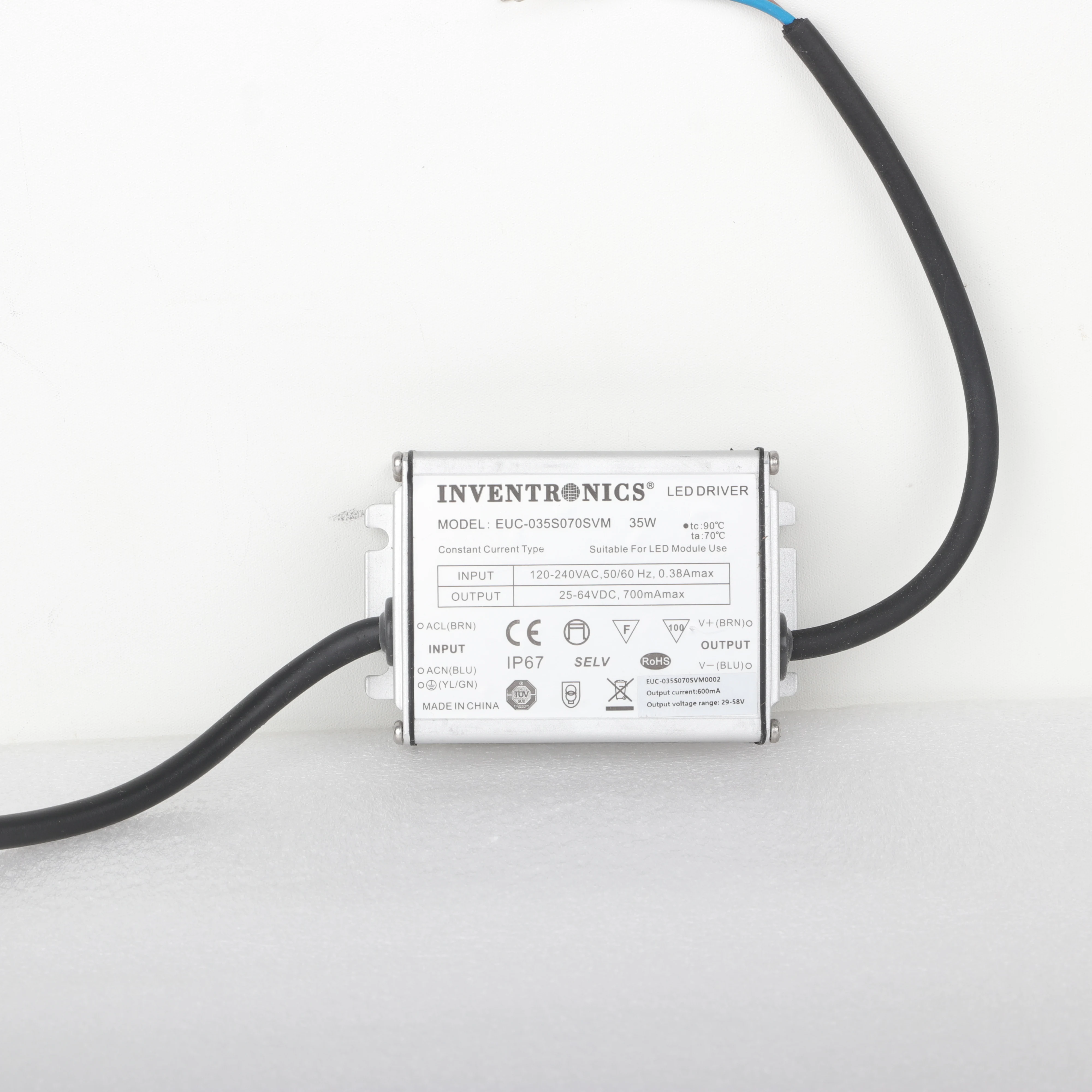 Inventronics EUM-Dx series 30 Вт 50 75 100 150 200 240 320 Светодиодный драйвер IP67 источник питания