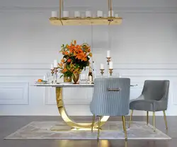 Factory price contemporary rectangle modern marble top gold pedestal nordic dinning table
