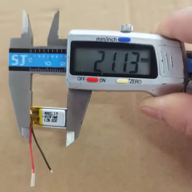 60mah Super Mini Lipo Battery 401220 3.7V Rechargeable Lithium Polymer Battery and Another Similar Model 301220