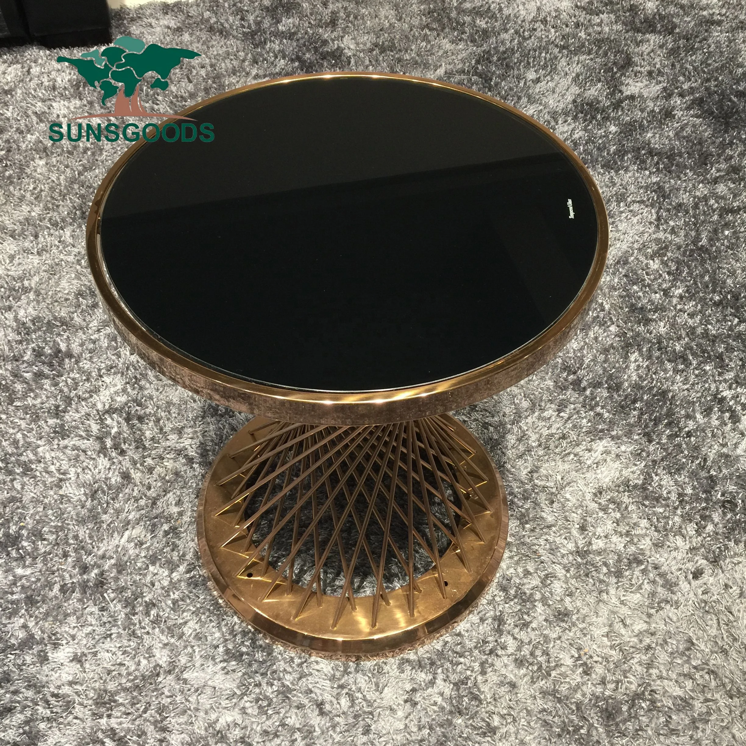 Modern coffee table,gold stainless steel leg white coffee table,marble top coffee table 2 pieces set