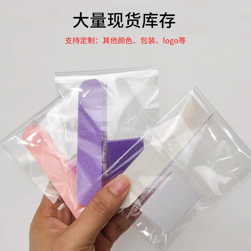 Factory Wholesale Tool False Nail Tips Colorful Comfortable Disposable Nail File Kit With Sponge Material Nail Art Tool Set