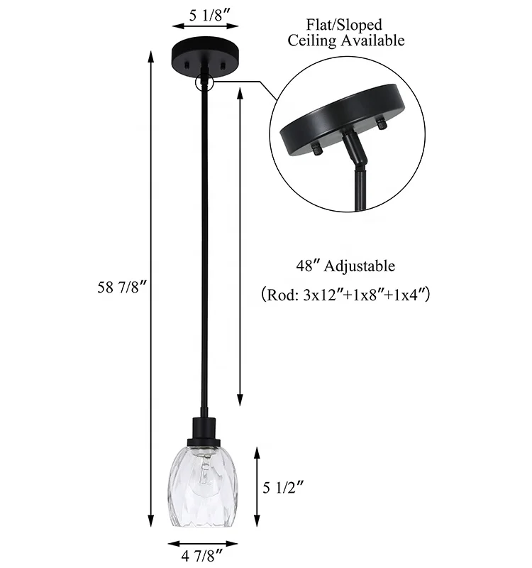 Kitchen Decorative Nordic Led Dinning Lamp Hotel Bedroom Bedside Modern Glass Pendant Light For Bar Restaurant