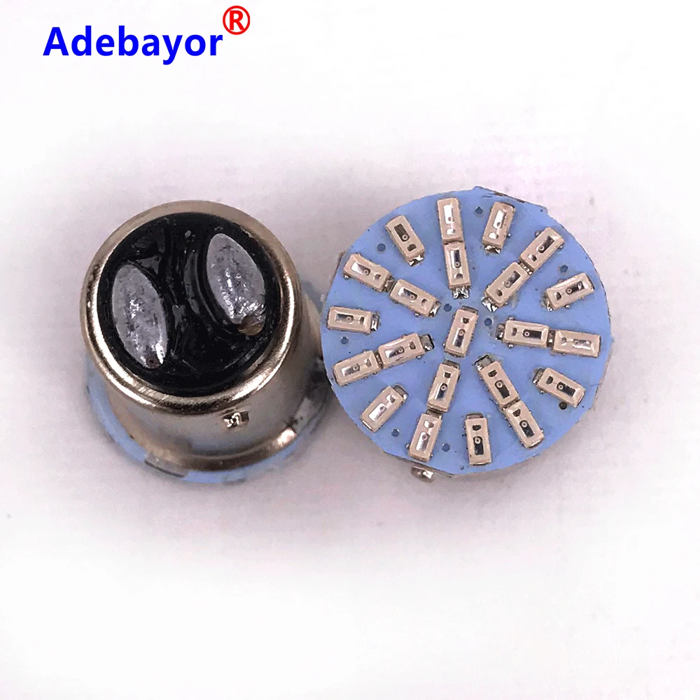 1157 12V Led Stop Parking Tail Light BAY15D P21/4w 1206  22Smd Car Auto Brake Lamp Bulb Led Brake Lights