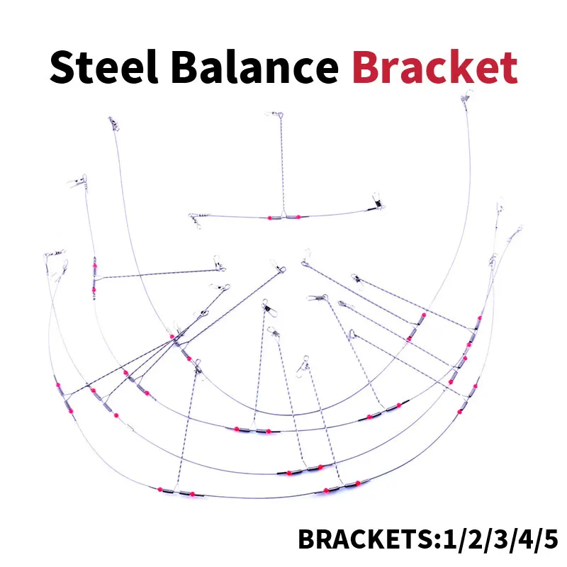 18-68 cm metal lure bait wobblers fishing tackle Wire balance fishing tackle Accessories Swivel peche en mer