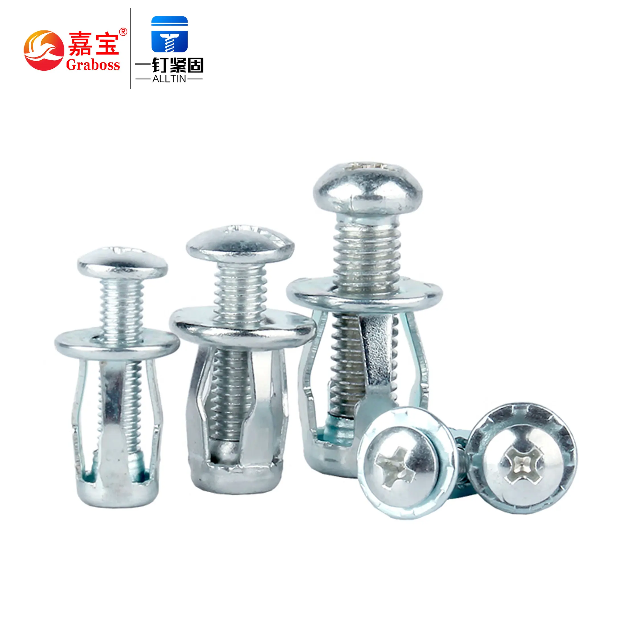 Factory Screw Zinc Plating Lantern Rivet Nut M4/M5/M6/M8 Car Jack Nuts for Metal Screw Petal Assembly the Hollow Set Screw
