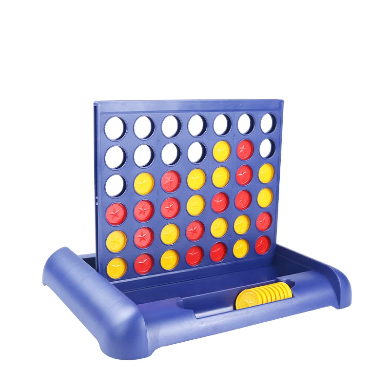 
Four in a Row Game Travel Board Game Fun Toy Foldable Line Up 4 Board Games for Kids Adults 