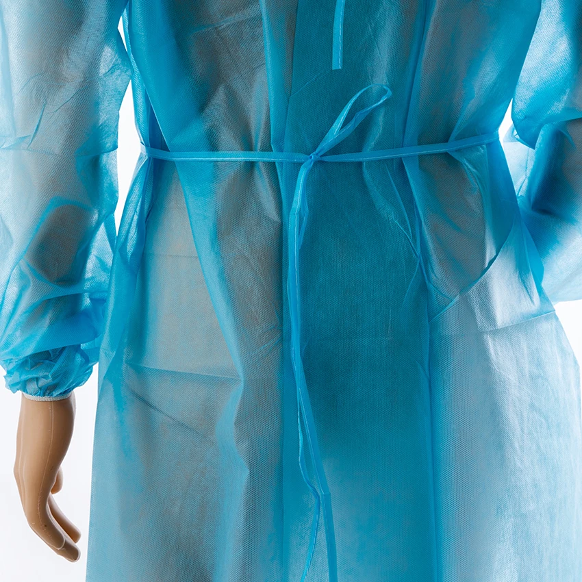 AAMI Level 1 Surgery Grown Surgical Medical Isolation Suit Hospital PP Disposable Isolation Gowns