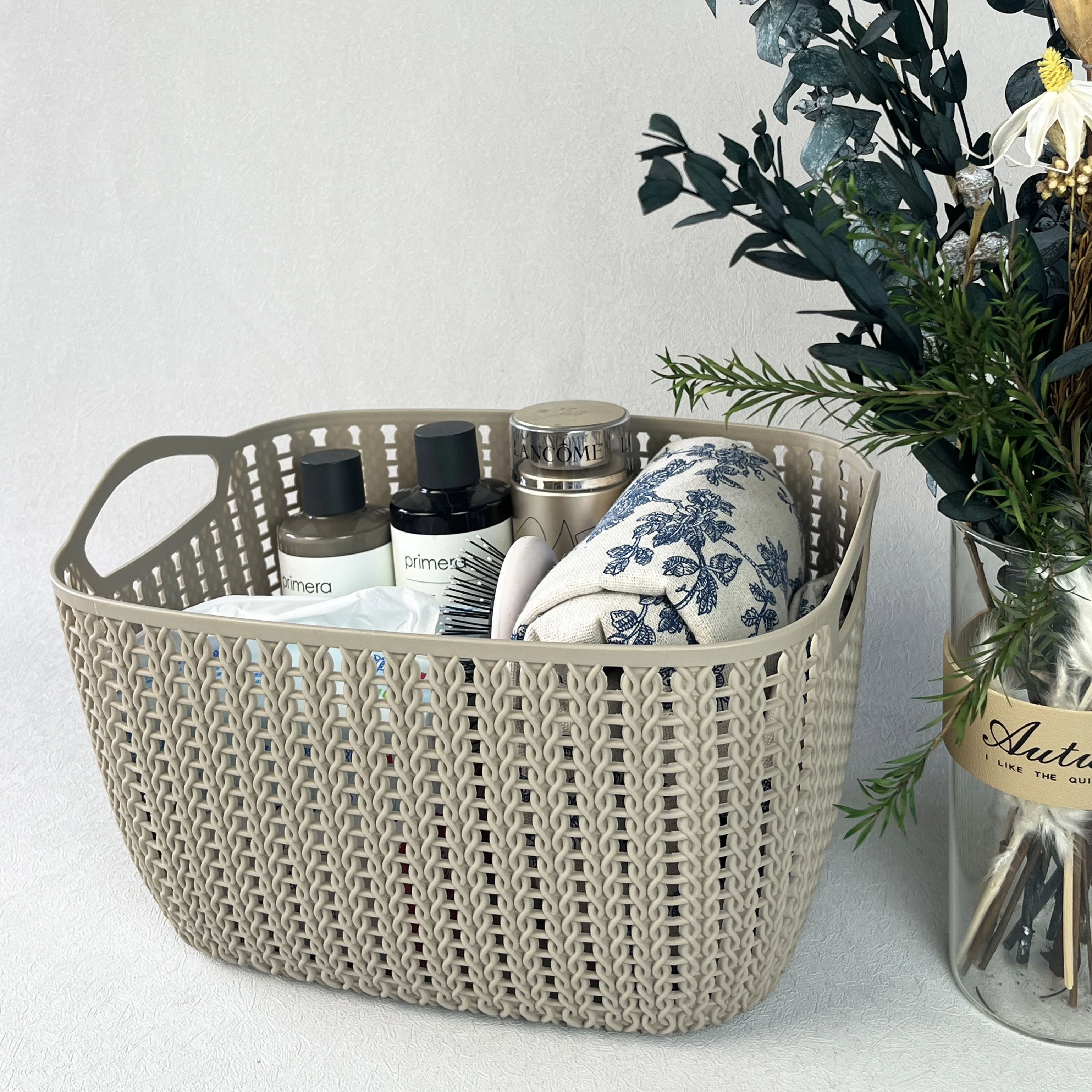 Household Plastic Vine-like Storage Box Desktop Clutter Storage Basket Bathroom Cosmetics Storage Basket