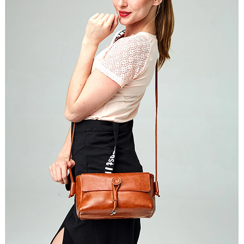 genuine leather bags women handbags crossbody women leather sling bag and ladies shoulder bag