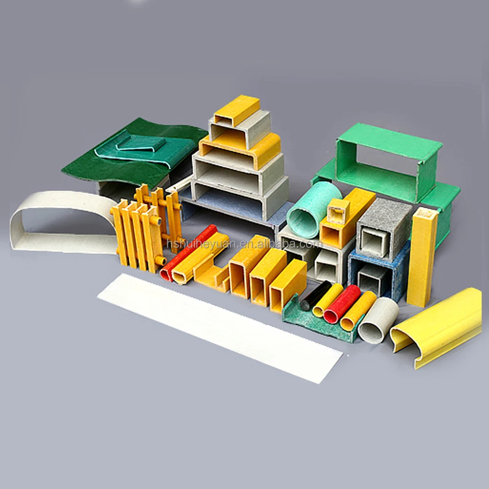 Fiberglass Frp Grp Pultruded Sections Shapes Profiles Channel Steel,I-beam,Angle Steel,Square Column,Cylinder