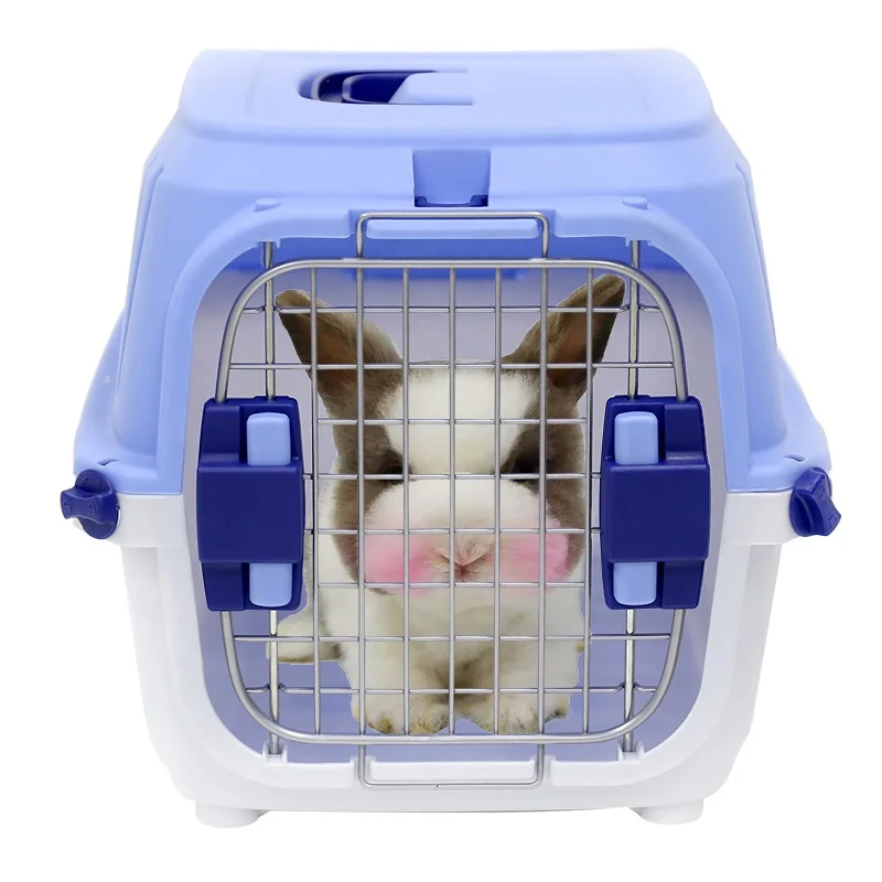 Pet aviation case Rabbit guinea pig small cat dog squirrel dragon cat universal belt cage with urine bottom mesh