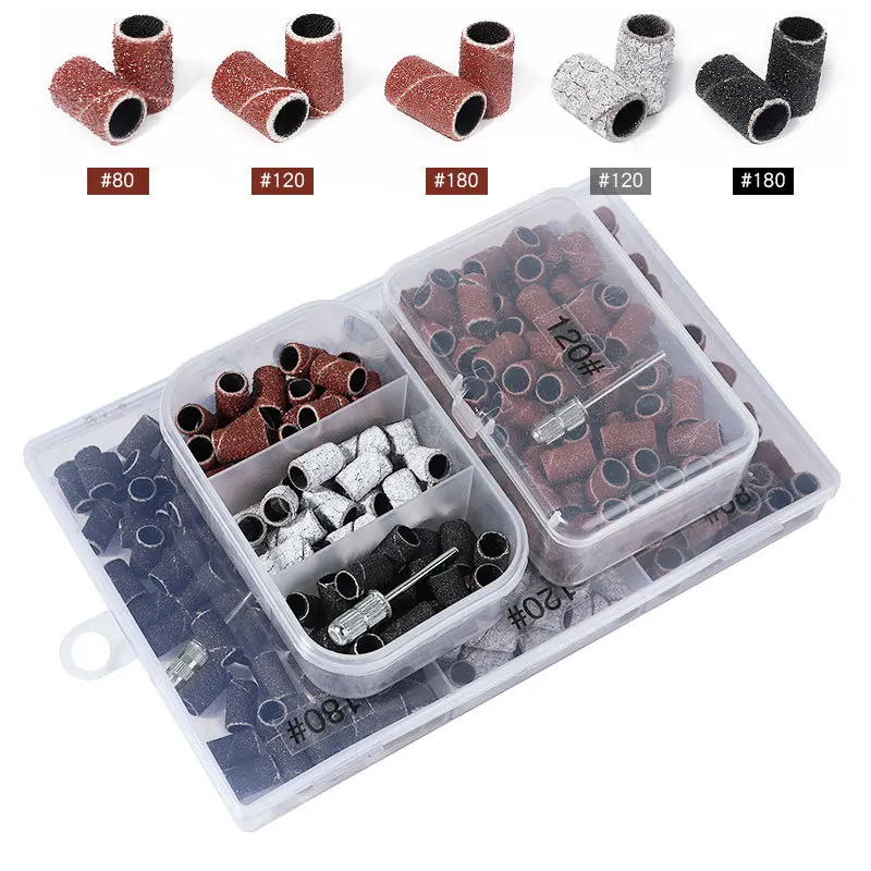 High Quality Free Sample Zebra 80 120 180 Nail Sanding Bands Bulk For Nail Drill Bits