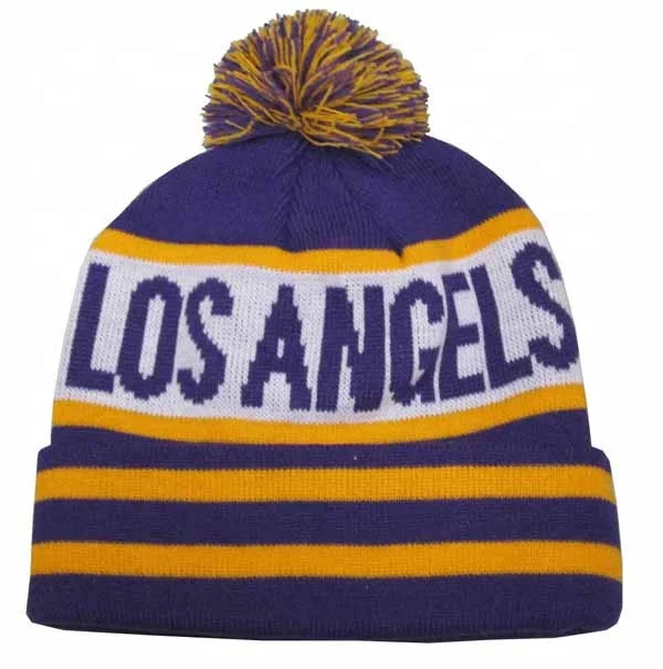 Hat Washington Usa City Name Pom Hat/ Whole sales Adult Knit Winter Beanie/knitted toque