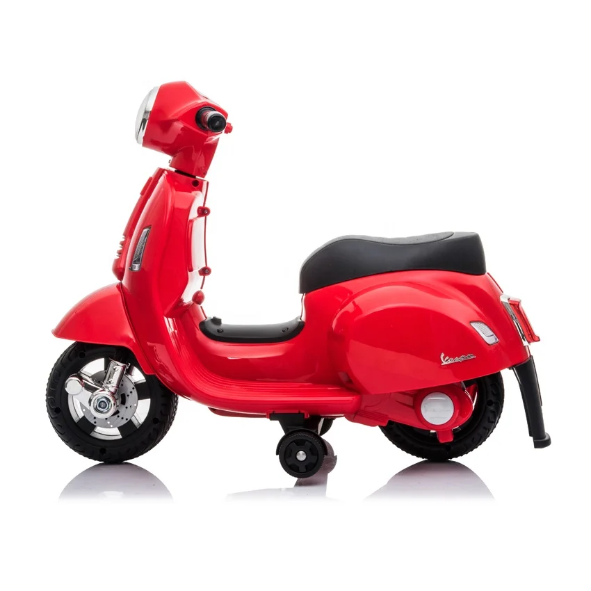 2020 New Licensed Electric Vespa Ride On Car For Kids Bikes Battery Operated Motorcycle
