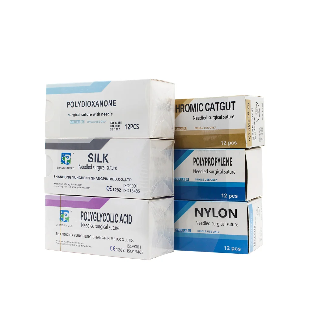 Factory direct suture with threads and needle needles for wholesale