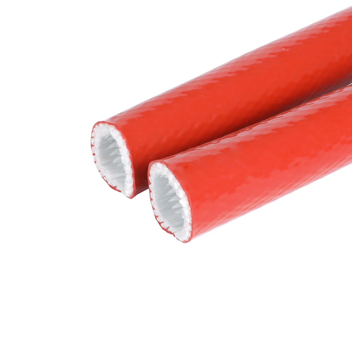 High Temperature Thermal Protection Fire Proof Silicone Fiberglass Sleeve