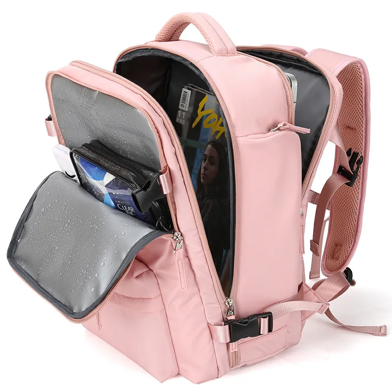 Waterproof Outdoor Sports Rucksack Casual Daypack School Bag Fit 16 Inch Laptop with USB Large Travel Backpack Women and Men