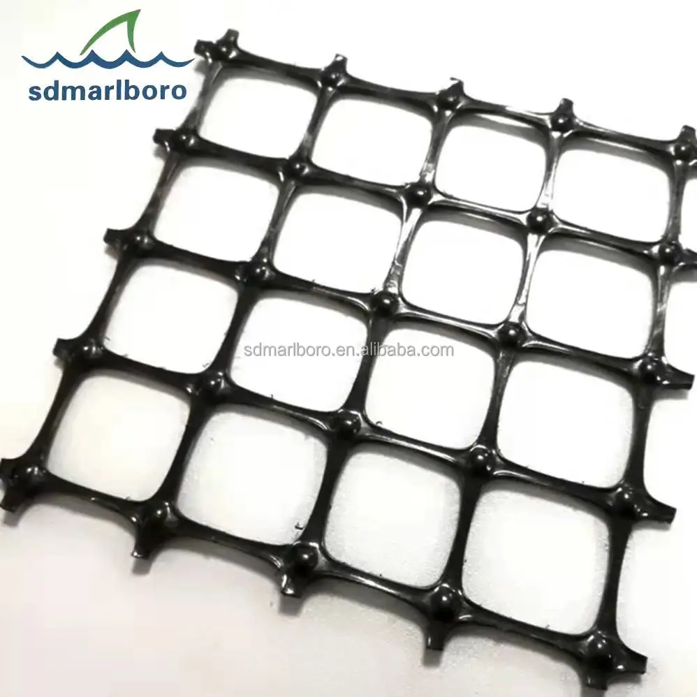 SDM Geogrid Plastic Geogrid PP Plastic Biaxial Geogrid for Subgrade Stabilization