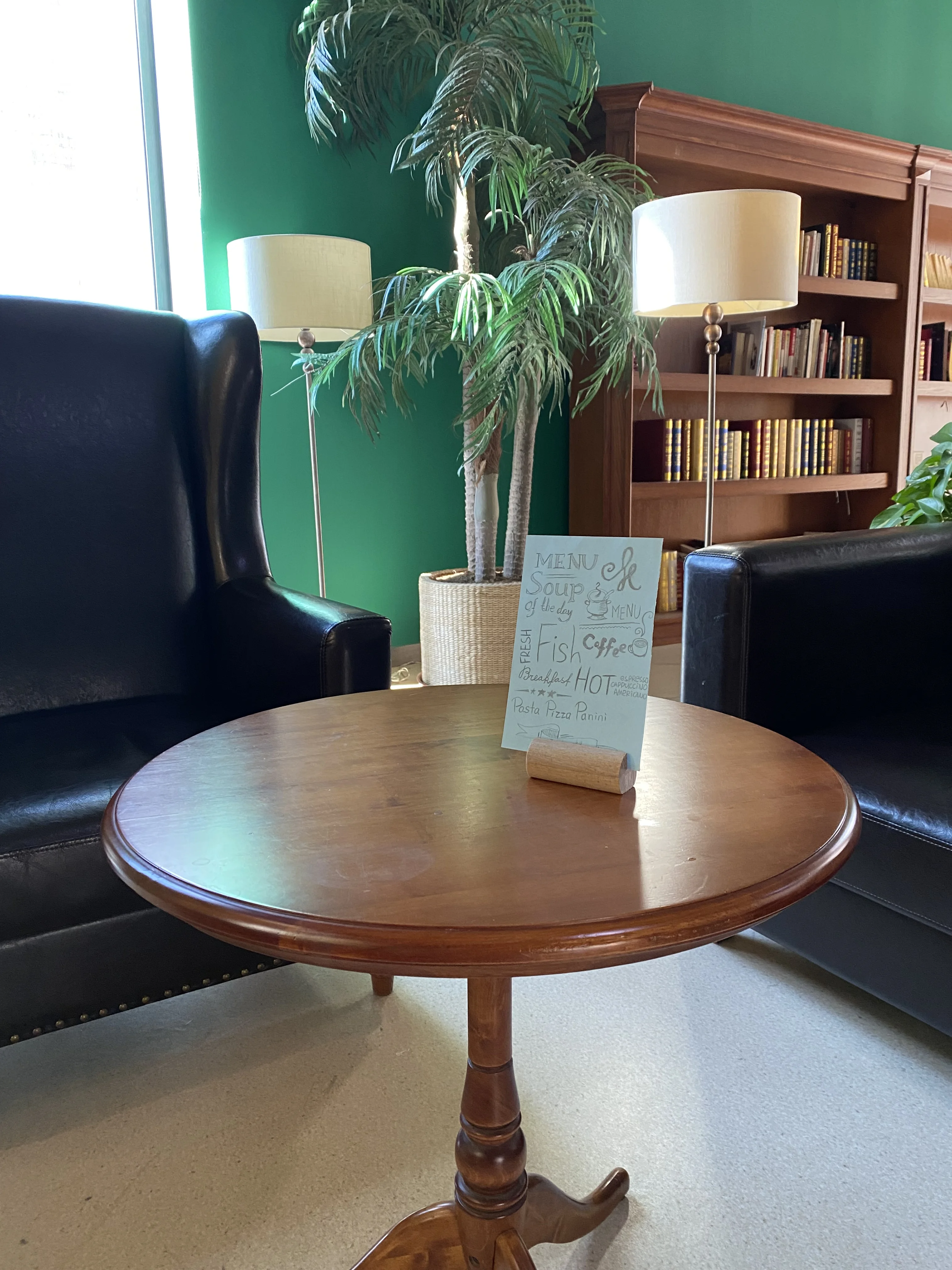 Handcrafted Round Shape Wood Business Card Displays and Holders