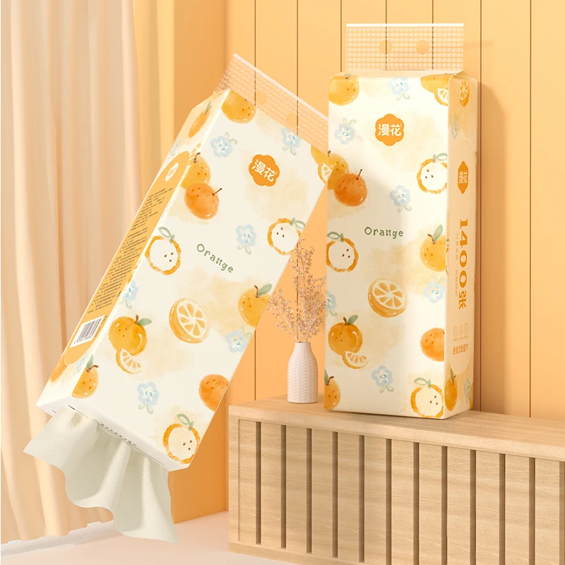 Virgin bamboo pulp paper tissue! Large size toilet hanging tissue paper 5ply ultra-strengthness household bottom paper tissue