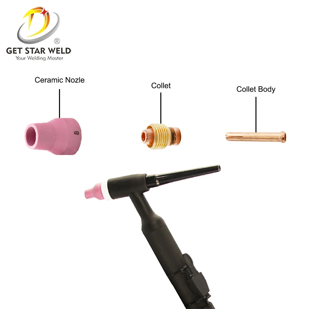 Get Star Weld WP12 mini 200amp flexible automatic water cooled argon arc tig welding torch