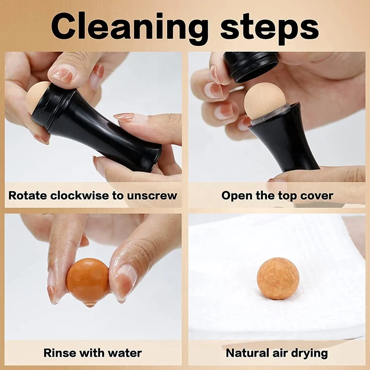 Natural Volcanic Stone Roller Facial Massage Therapy Facial Oil Cleansing Facial Oil Remover Facial Oil Absorbing Roller