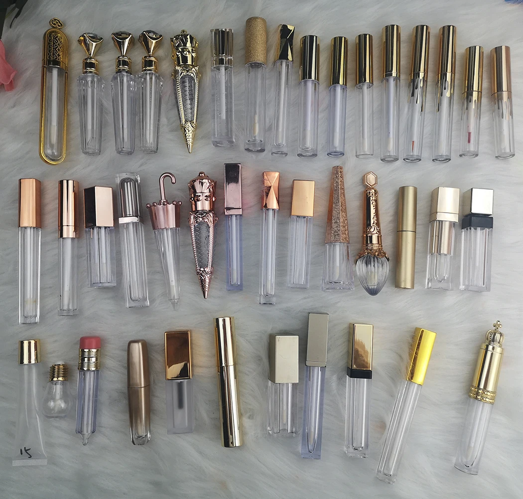 
6ML 8ML 10ML Empty Lipgloss Container Plastic Cuboid Lipgloss Tube Cosmetic Packaging Liquid Lipstick Tube 