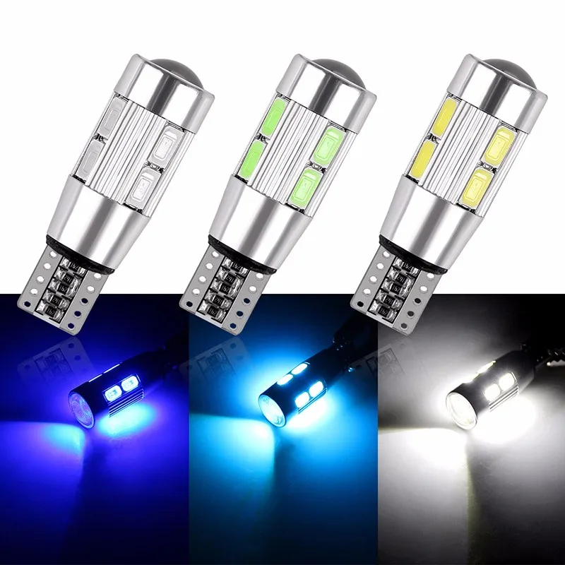 2pcs Car Styling Auto Led T10 Canbus 194 W5W 10 SMD 5630 Led Bulbs No Error Led Parking Lights T10 Led Car Side Light