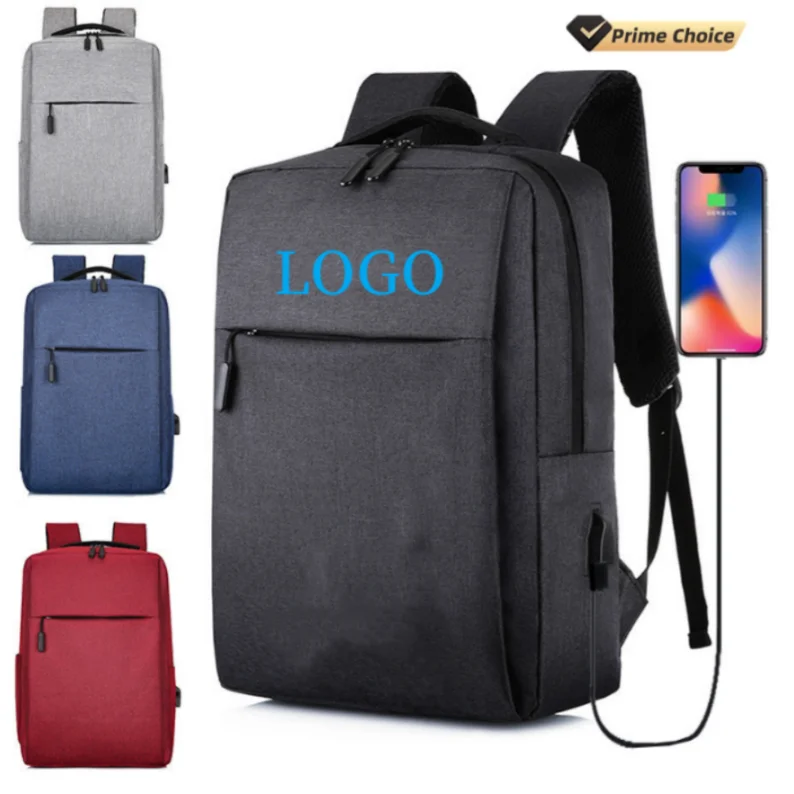 XP-Promos Wholesale low MOQ custom logo school bags 15.6inch big capacity water resistant travel backpack laptop bag for men