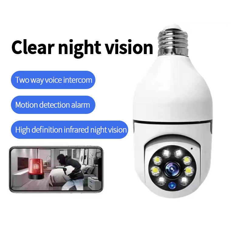 SWGJ E27 Lamp Bulb Light Holder Wholesale 1080P HD Dome Security Surveillance Wireless CCTV Bulb Security Camera