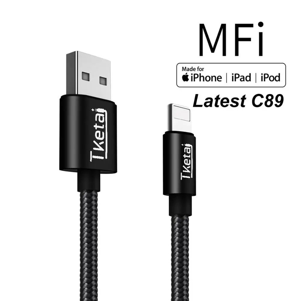 TKETAI For Iphone Charger Cable MFi Certified USB Cable Original Certified Compatible For iPhone X/8/7/6s/6/plus/5s/5