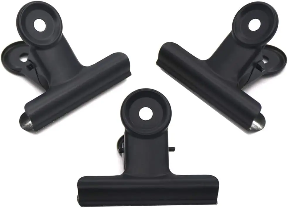 Hot selling metal black bulldog clips,black binder clips for office using