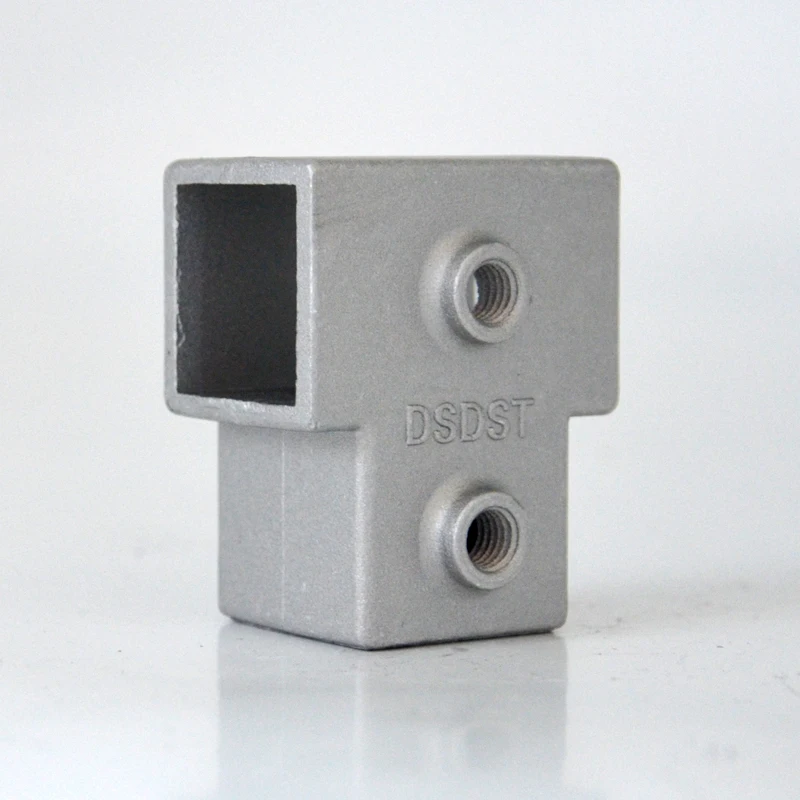 Aluminum alloy T-Tee Quick Connectors Guardrail Cast Aluminum Structural Fittings Handrail Pipe Clamps