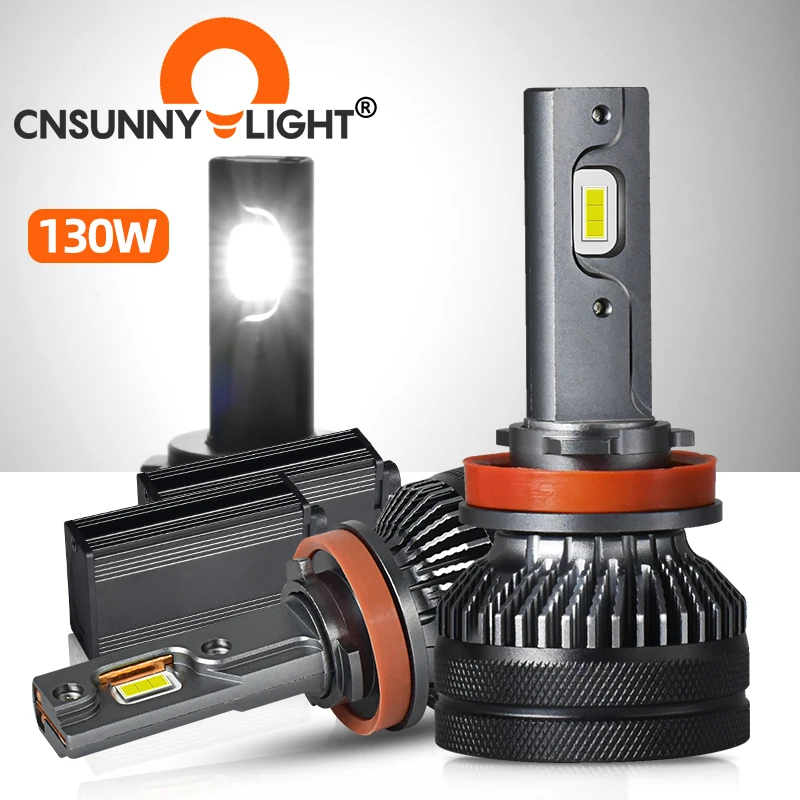 4300K High Power Faros Led Lampadas Faros Auto Lighting System 130W 32000Lm Luz Led H7 Lamp Headlamps for Halogen Led Headlight
