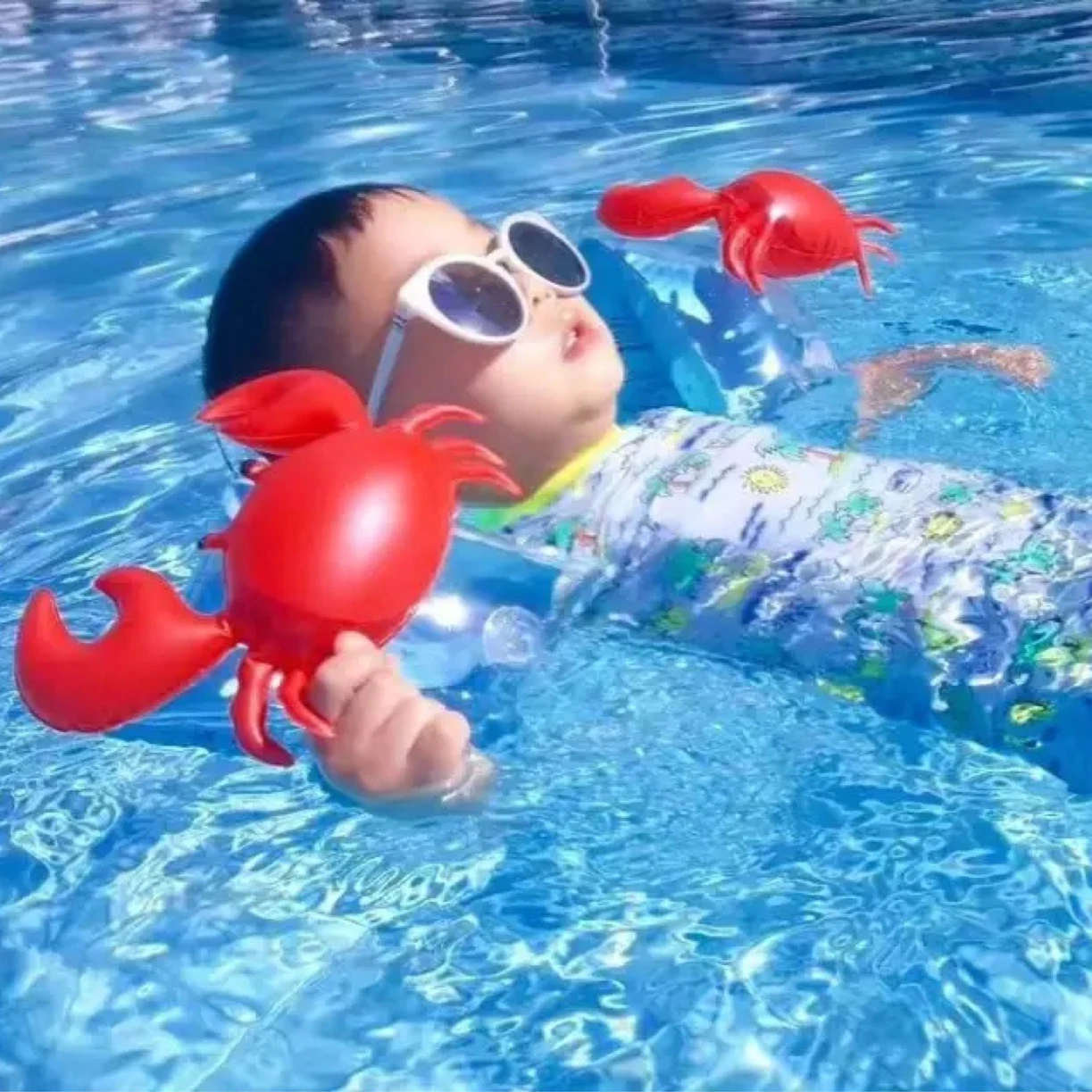 Summer Swim Arm Float Rings for Kids Swimming Beginner Inflatable Armbands Floater Sleeves Water Wings for Toddler Boys Girls